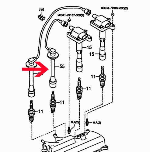 Zündkerzenstecker 3 Zylinder